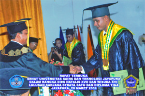 Vence Kaiba  diplomauitreiking Science Technology in Jayapura West Papua